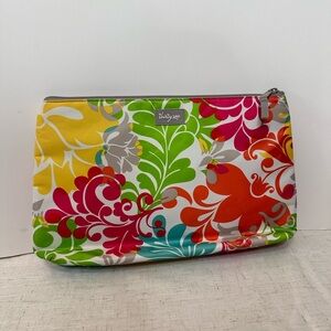 Thirty-One Multicolor Floral Cosmetic Case